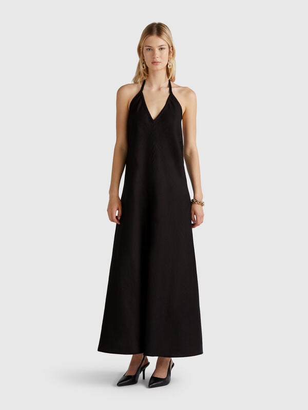 Robe longue en pur lin Femme