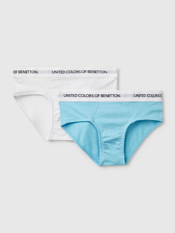 Deux slips avec élastique siglé Garçon