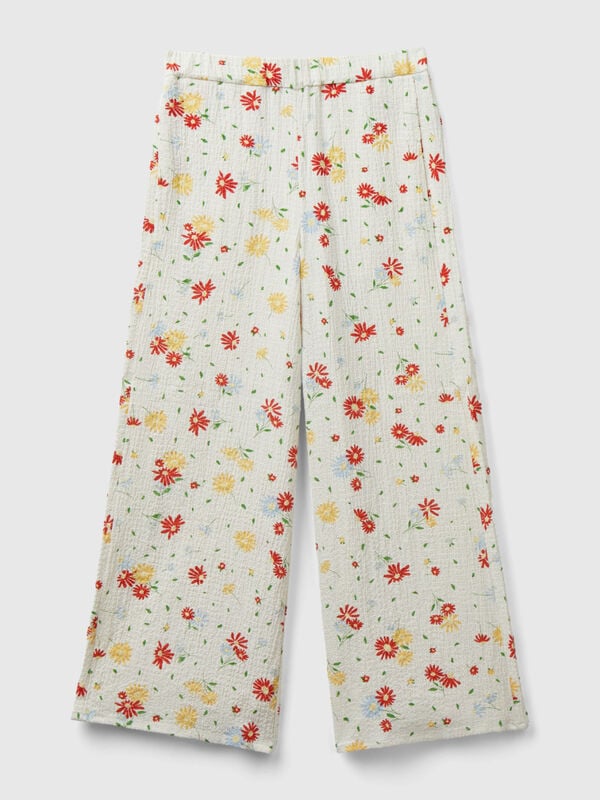 Pantalon léger à fleurs Filles