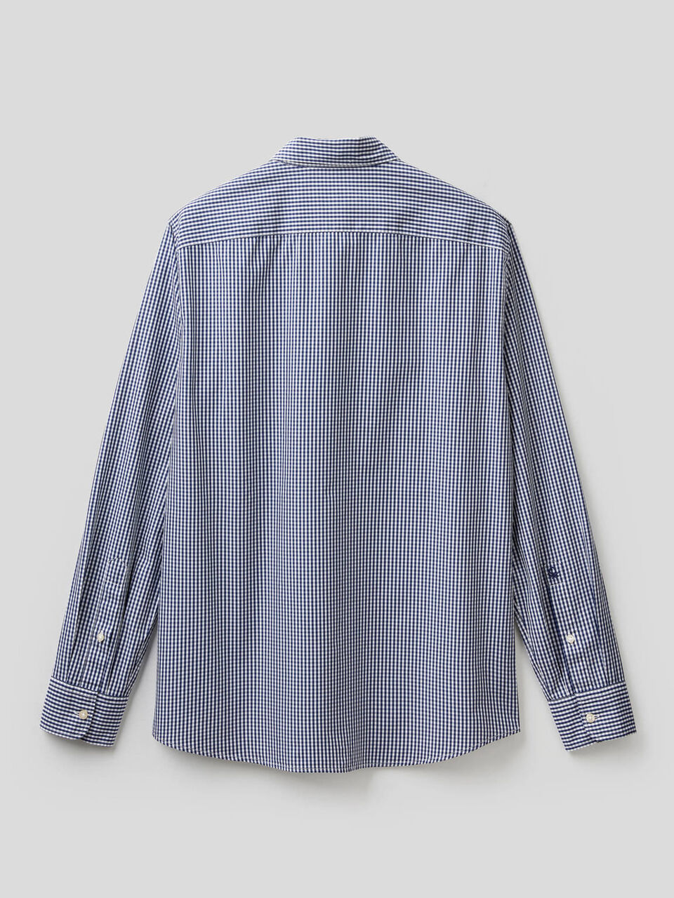 Chemise coupe slim en coton tissé teint image number 2