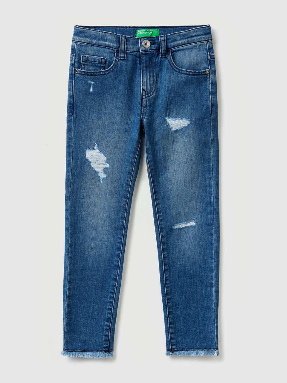 Jeans stretch avec déchirures image number 1