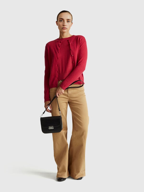 Cardigan en mélange de laine et de cachemire Femme