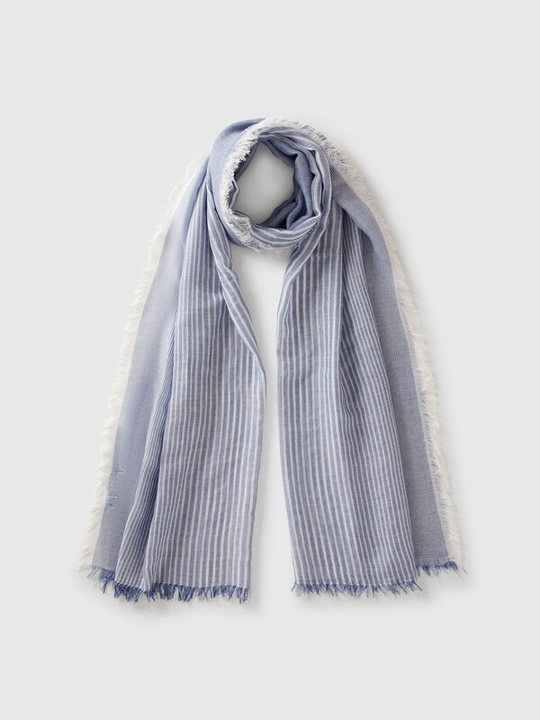 Écharpe légère à rayures Homme