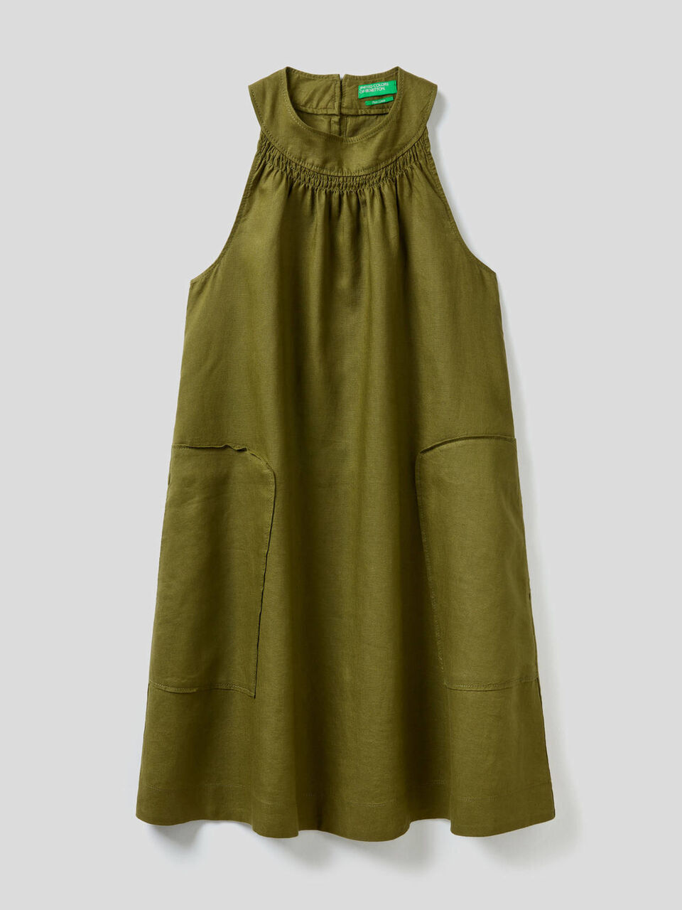 Robe courte en 100% lin image number null