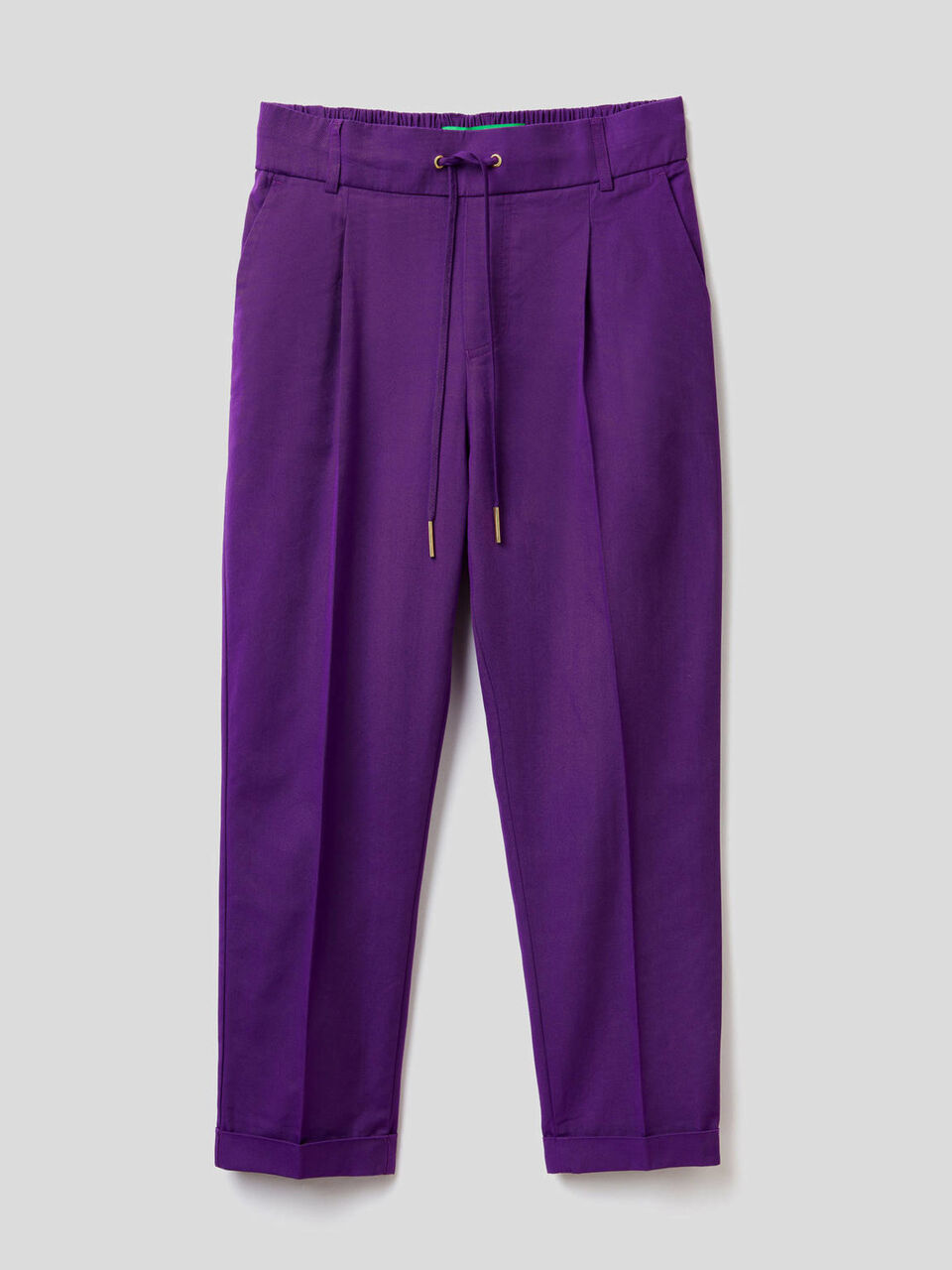 Pantalon en coton avec cordon de serrage image number 1