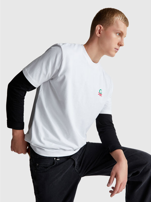 T-shirt coupe décontractée avec imprimé Homme