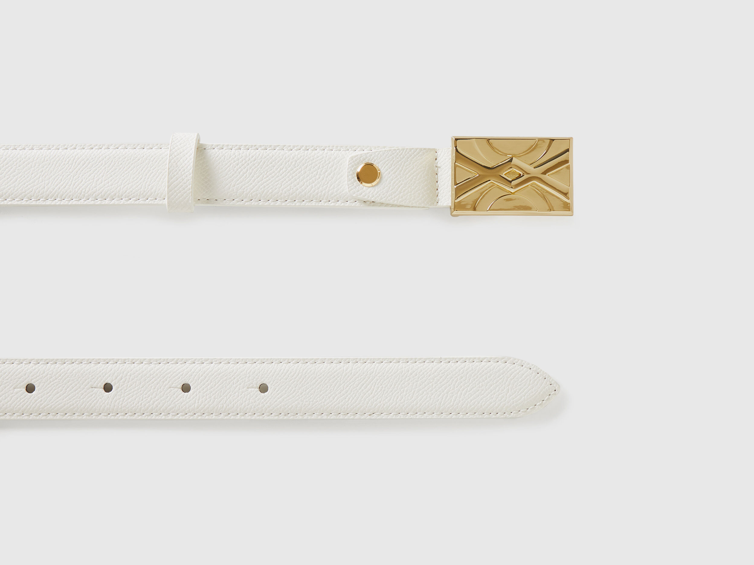 Ceinture fine blanche