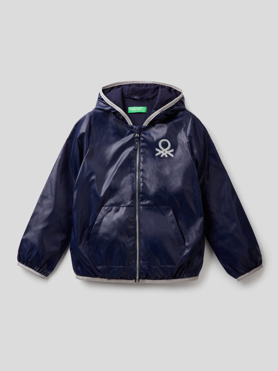 Blouson avec capuche en tissu technique image number 1