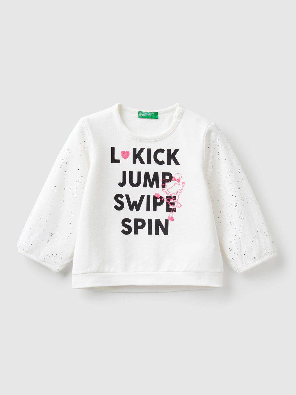 Sweat avec manches en tulle image number 1