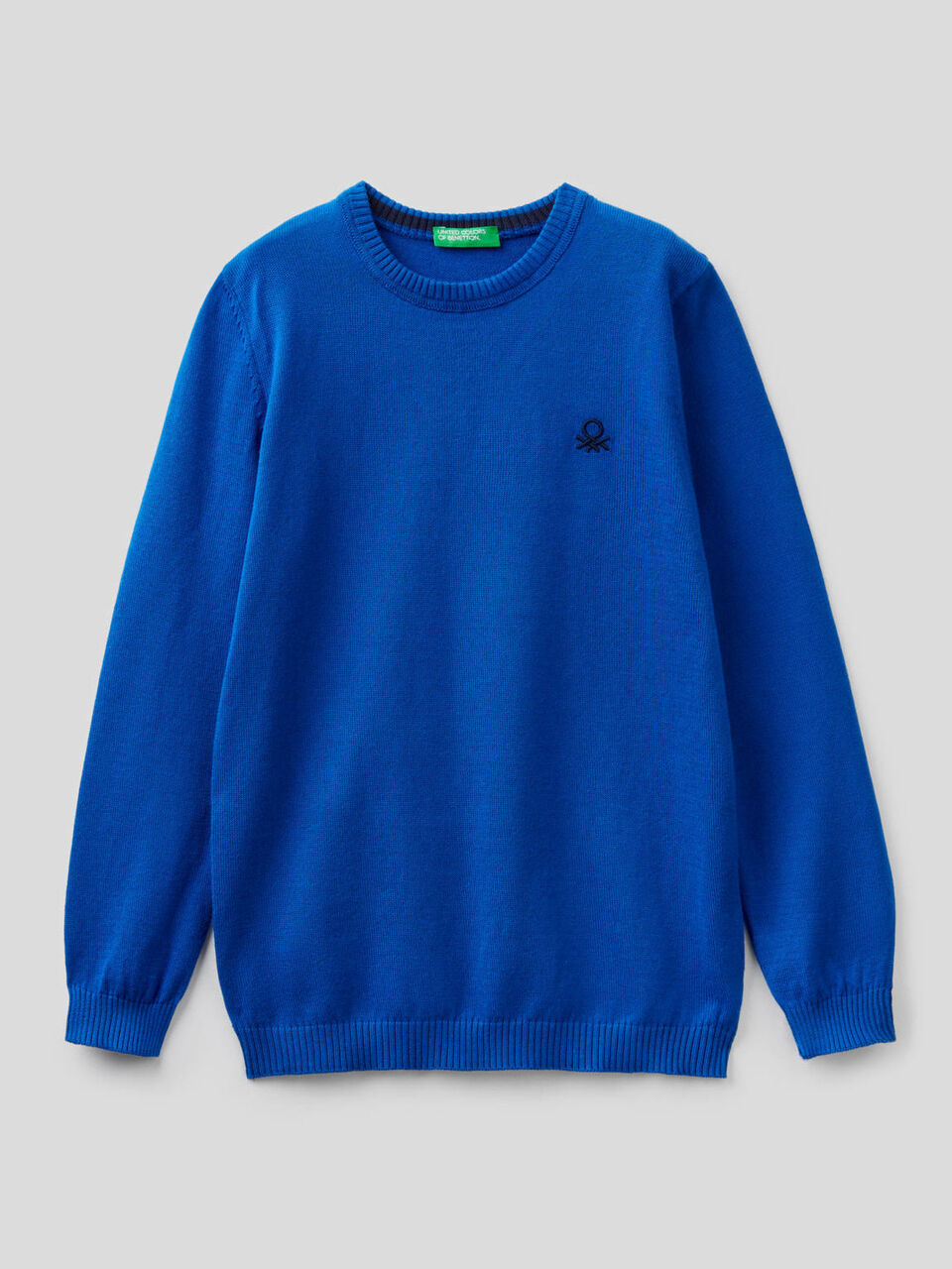 Pull en pur coton avec logo image number 1