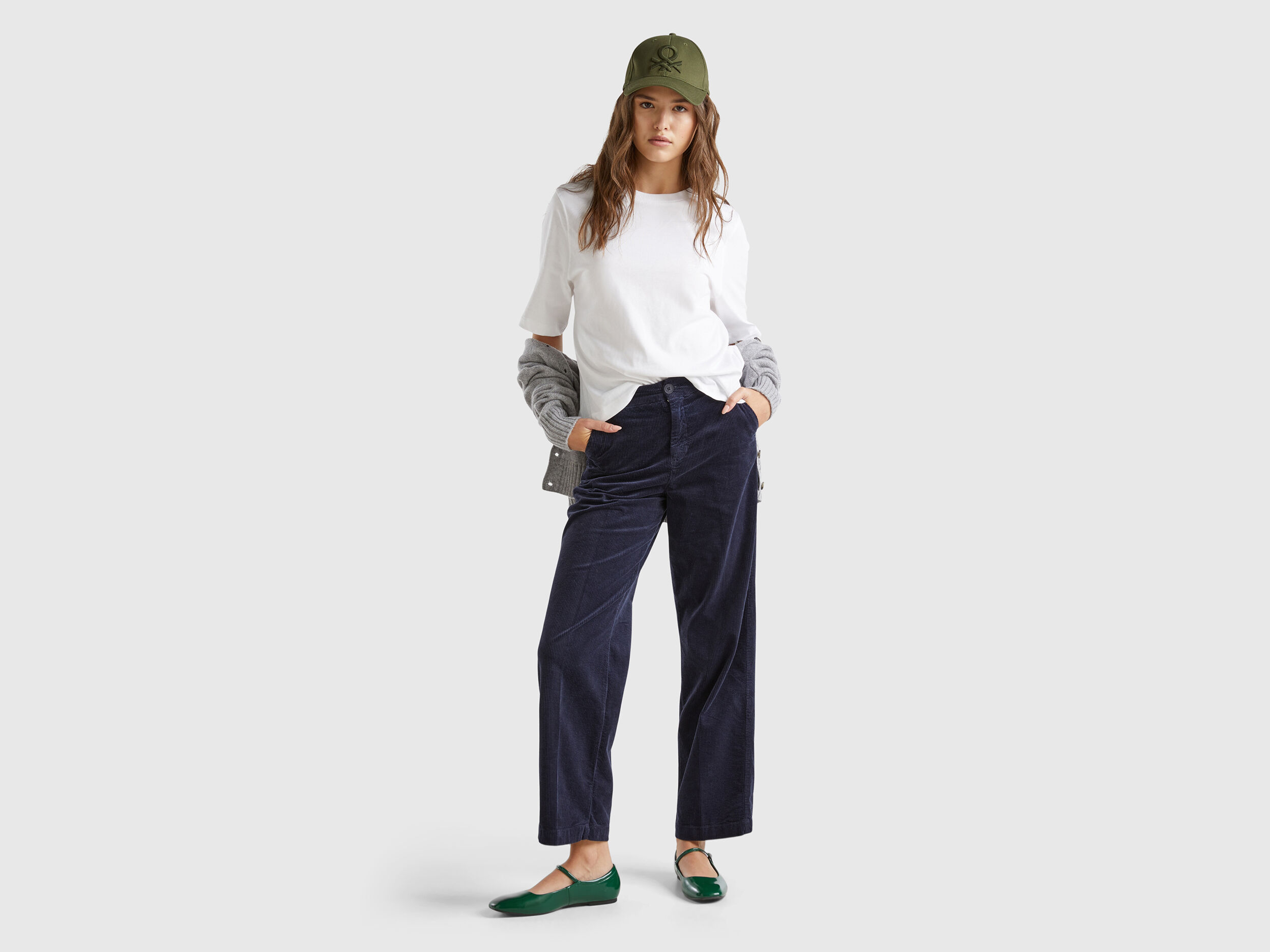 Pantalons Larges Femme Nouvelle Collection 2024 Benetton
