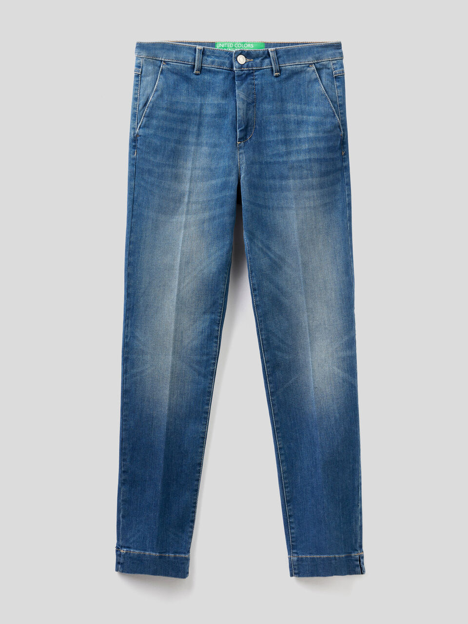 Chino coupe slim en denim image number 1