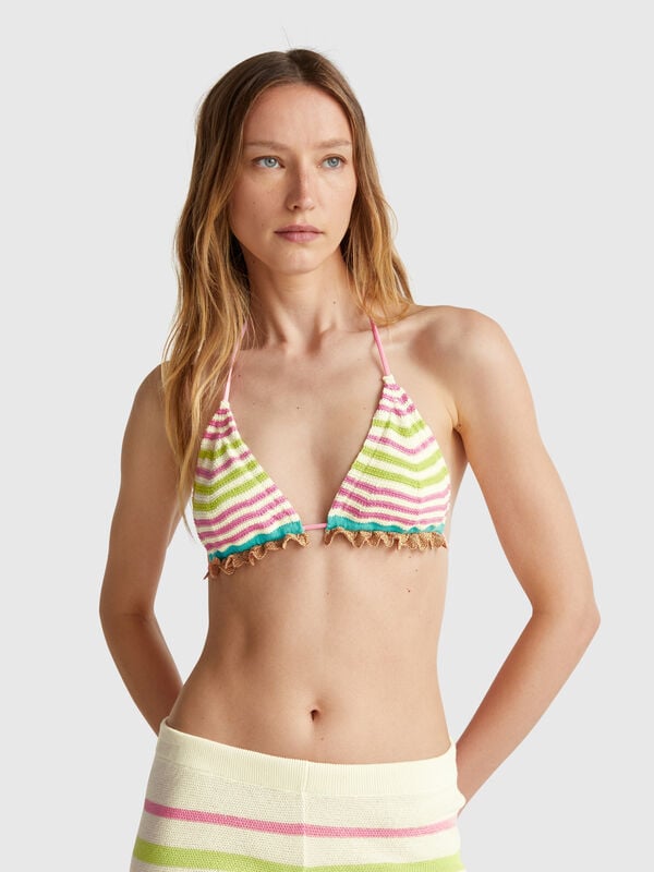 Triangle de plage en dentelle au crochet Femme