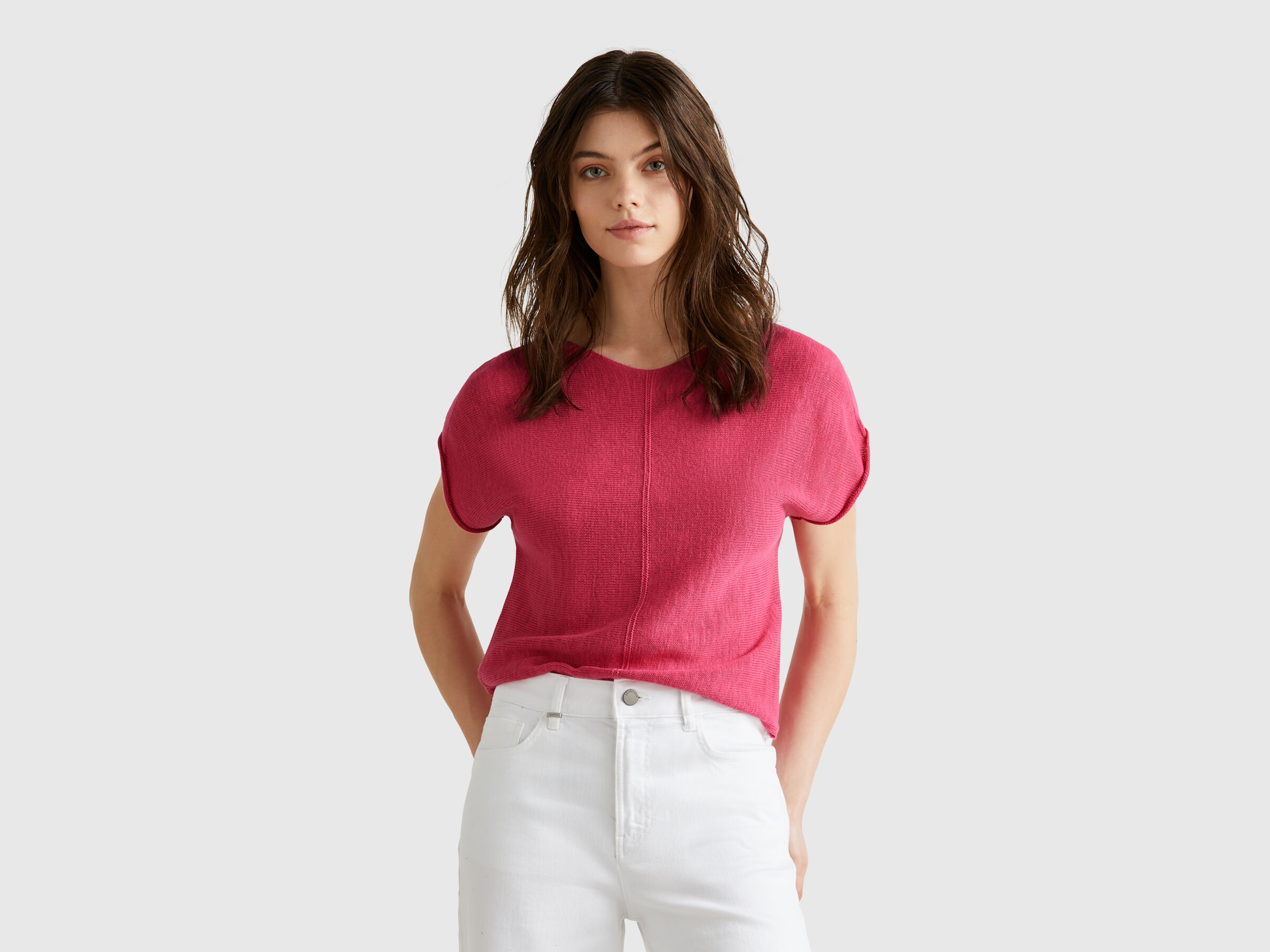 S/L V NECK SWEATER Femme image number 0