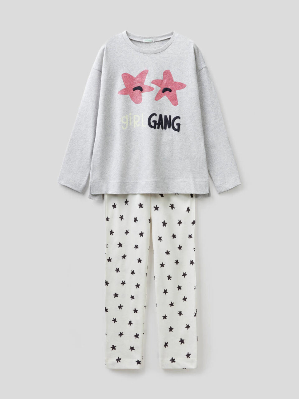 Pyjama 100 % coton à imprimé pailleté image number 1