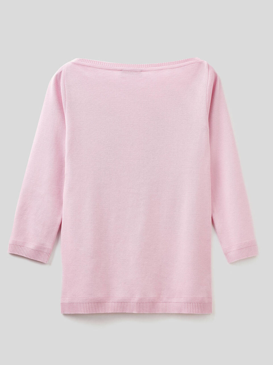 Pull 100% coton avec encolure bateau image number 2
