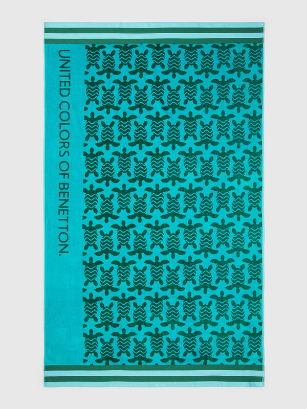 Serviette de plage à motif floral