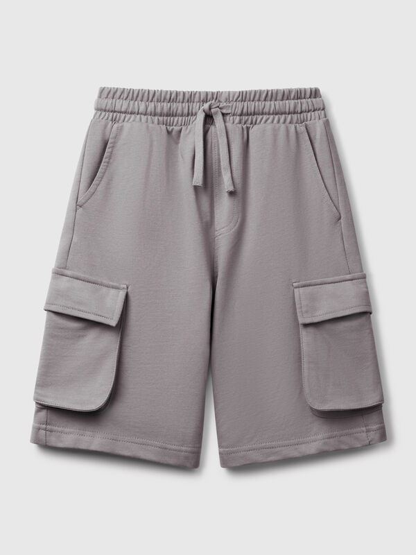 Short cargo en molleton léger Garçon