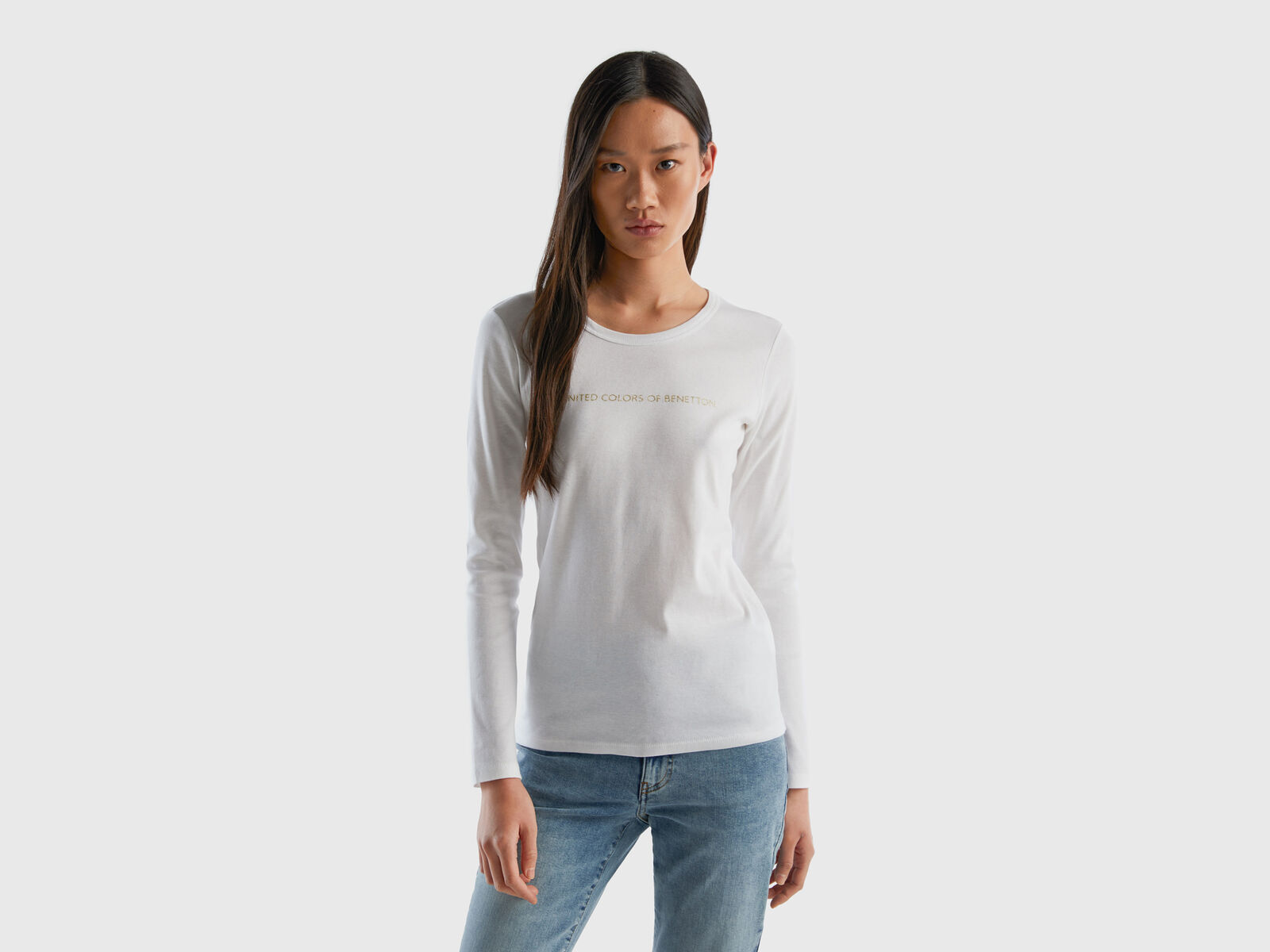 t-shirt Coulos blanc manches longues