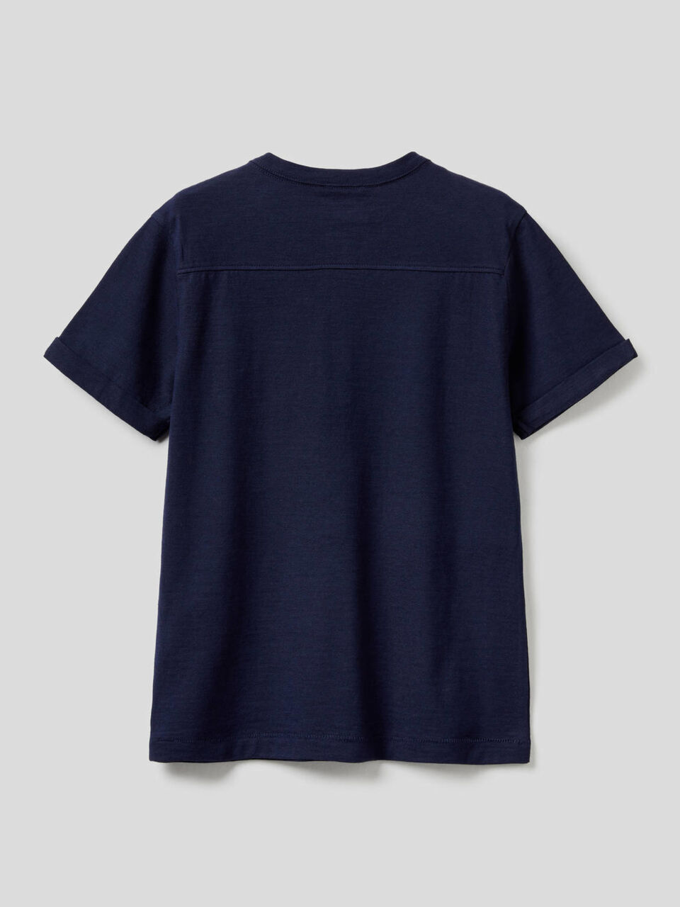 T-shirt col tunisien en pur coton image number 2
