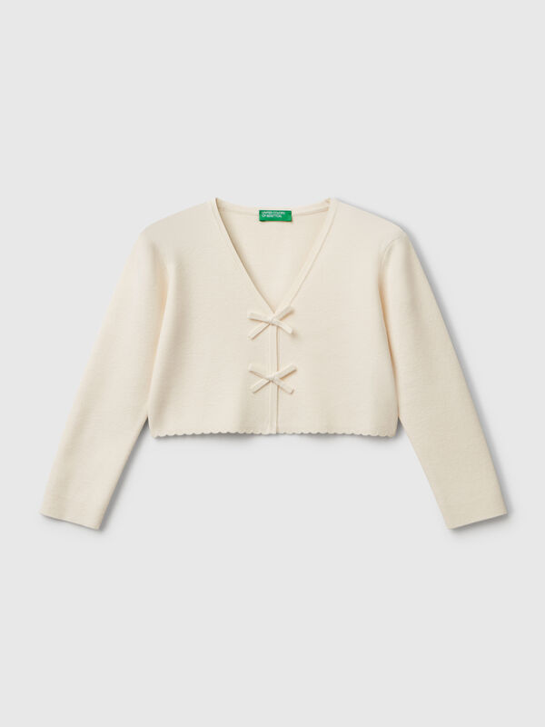 Cardigan avec nœuds Filles