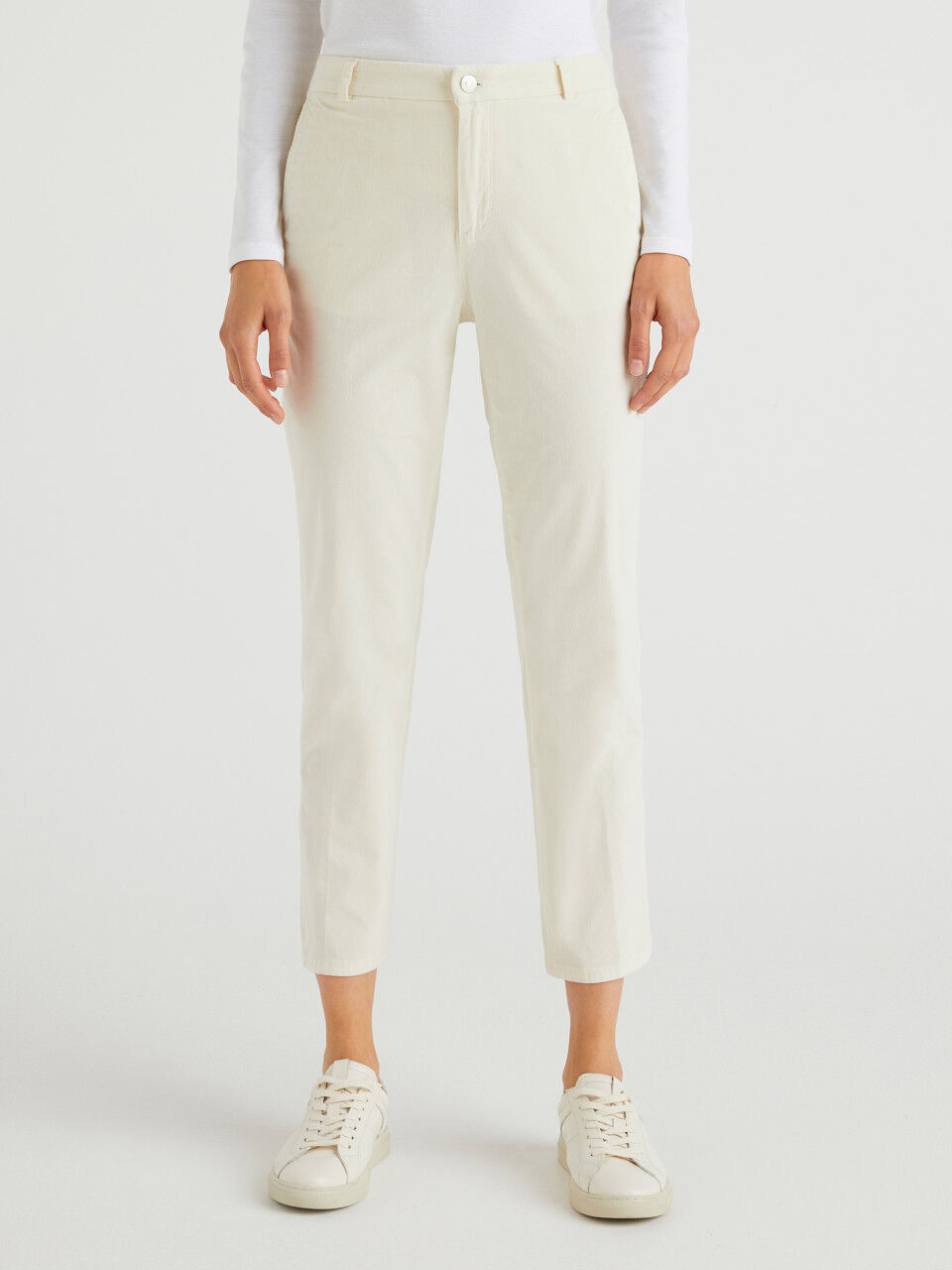 De Bijenkorf Femme Vêtements Pantalons & Jeans Pantalons Chinos Chino coupe fuselée avec poches latérales et stretch 
