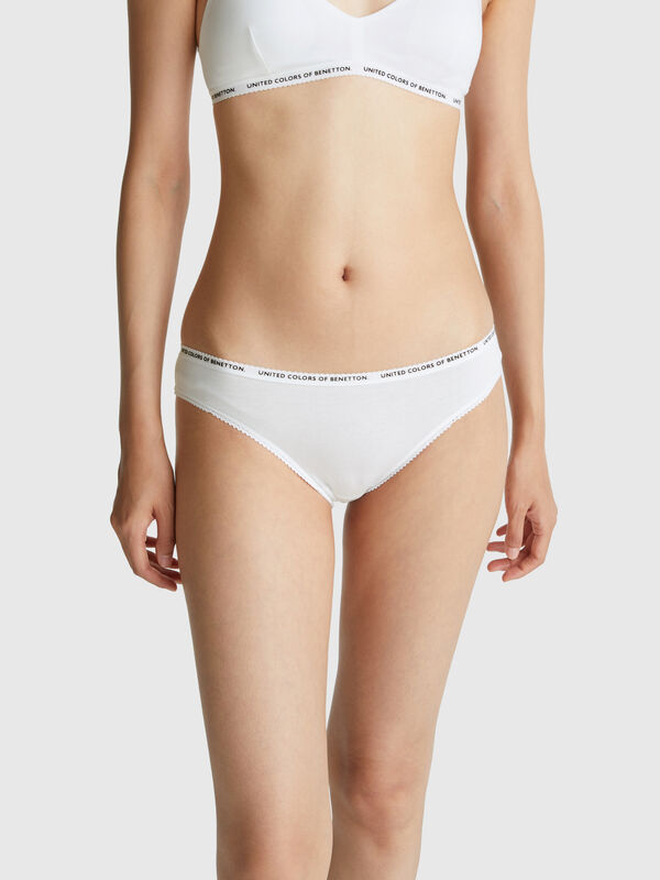 Slip en coton extensible Femme