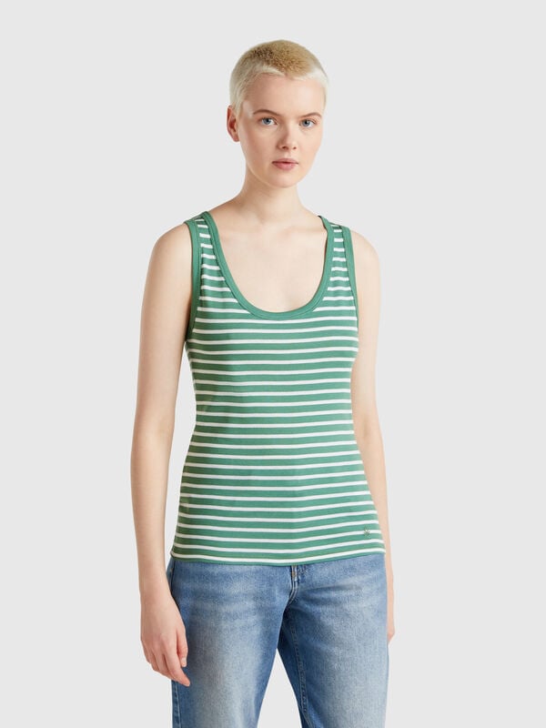 Débardeur rayé 100% coton Femme