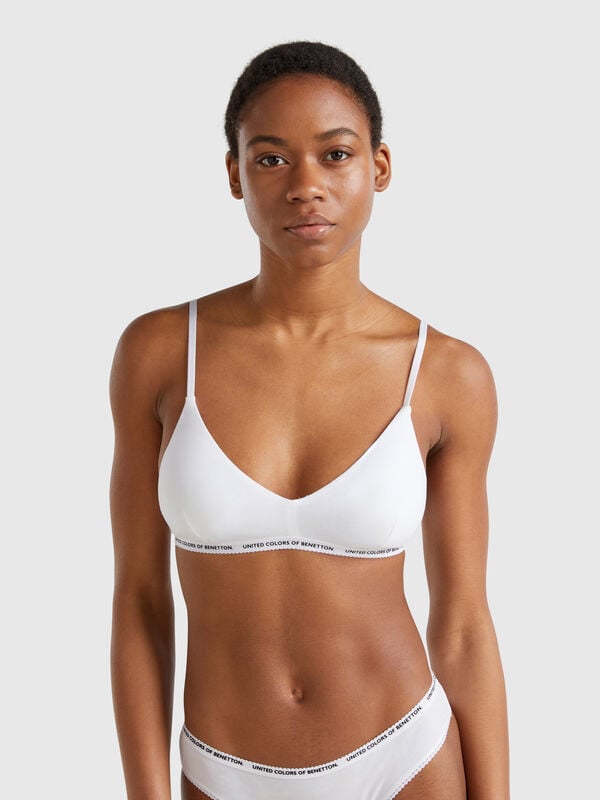 Brassière en coton stretch Femme