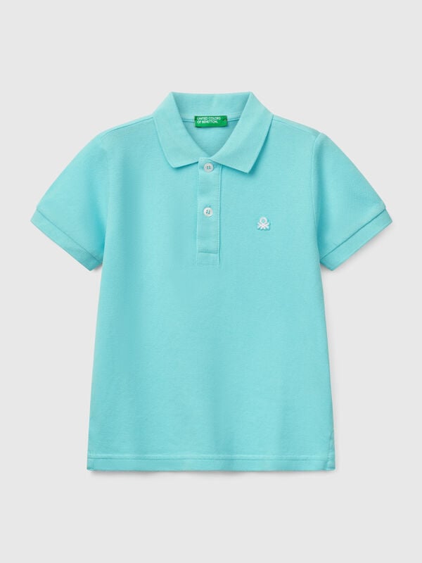 Polo à manches courtes en pur coton Garçon