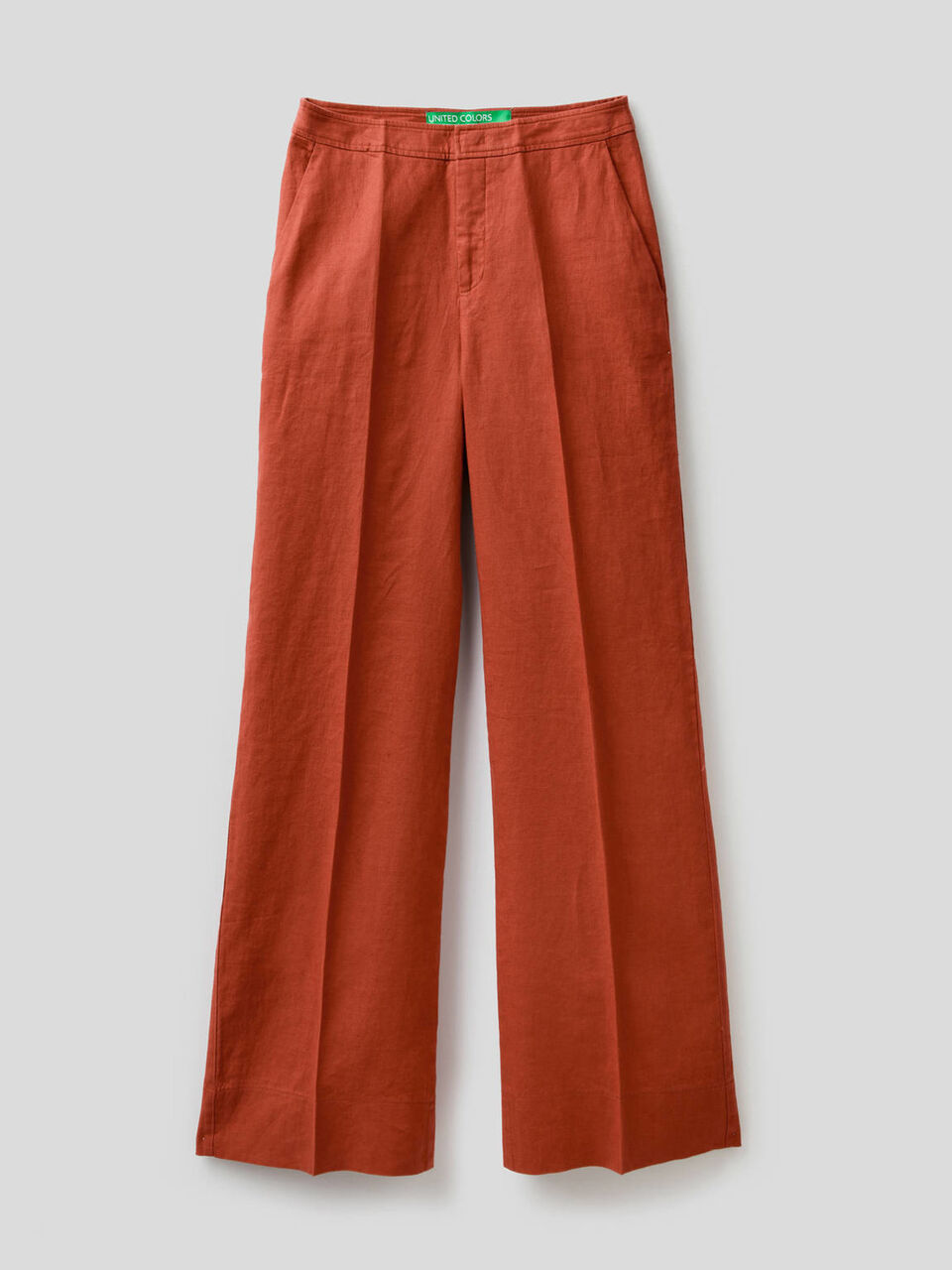 Pantalon palazzo 100% lin image number null