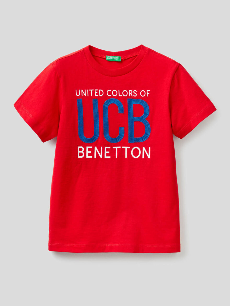 T-shirt 100 % coton à logo brodé image number 1