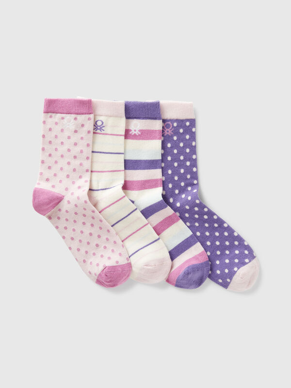 Quatre paires de chaussettes à motifs Garçon