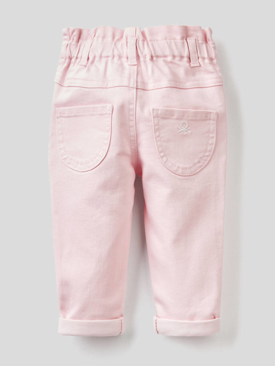 Pantalon paper bag en tissu stretch image number 2