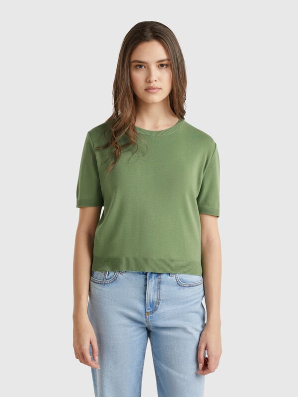 Chemise à manches courtes 100% coton Femme