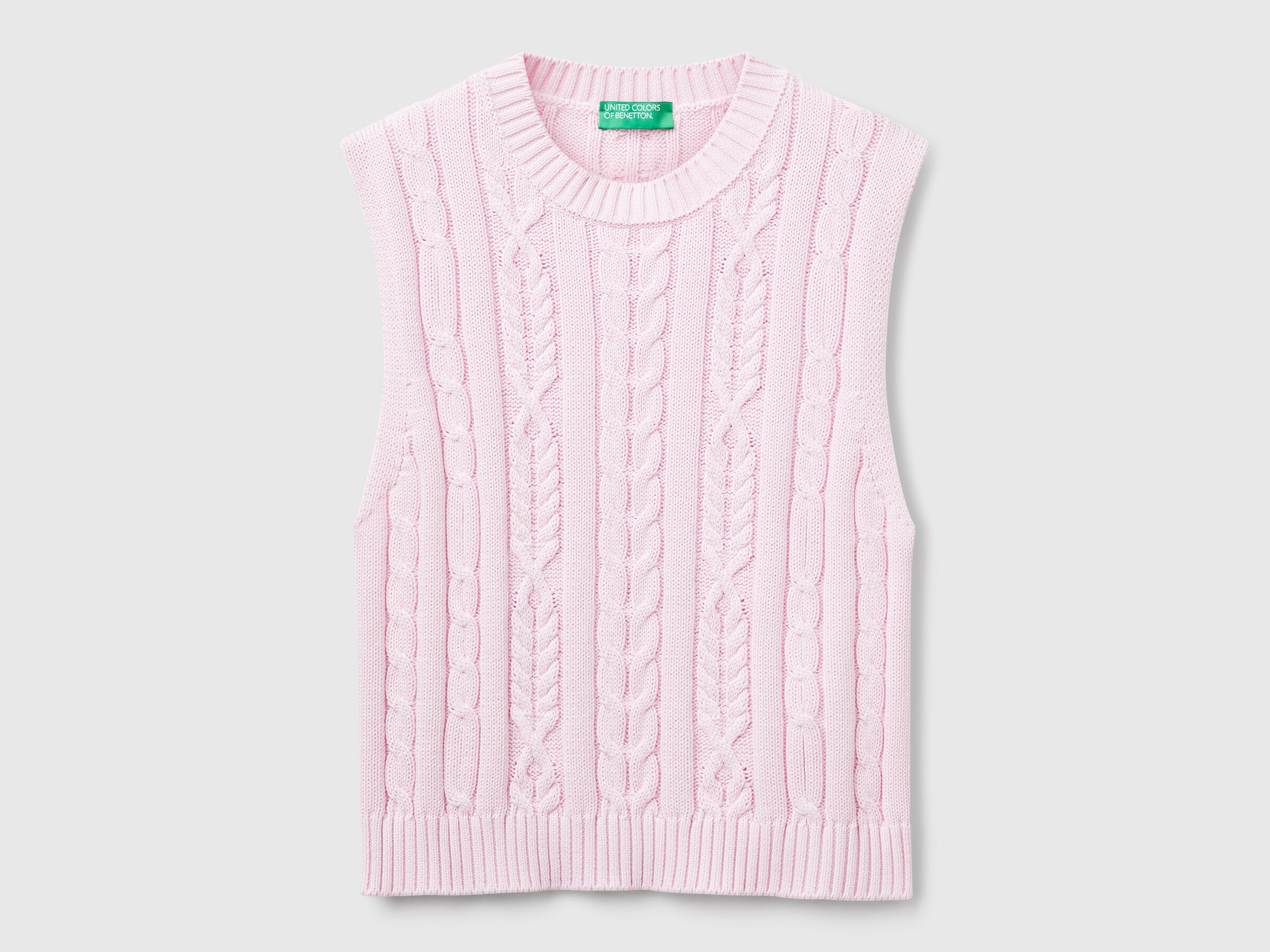 SLEEVELESS SWEATER Femme image number 3