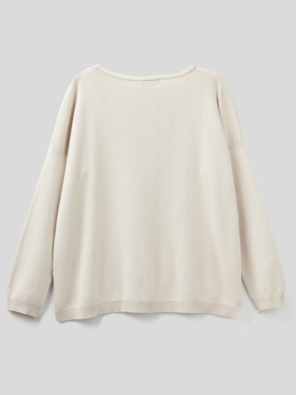 Pull en coton avec encolure ronde image number 2