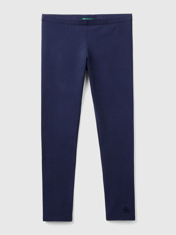 Leggings en coton extensible avec logo Filles
