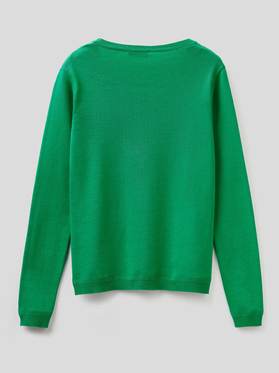 Pull col rond en pur coton image number 2