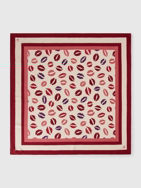 Écharpe en tissu à motifs Femme