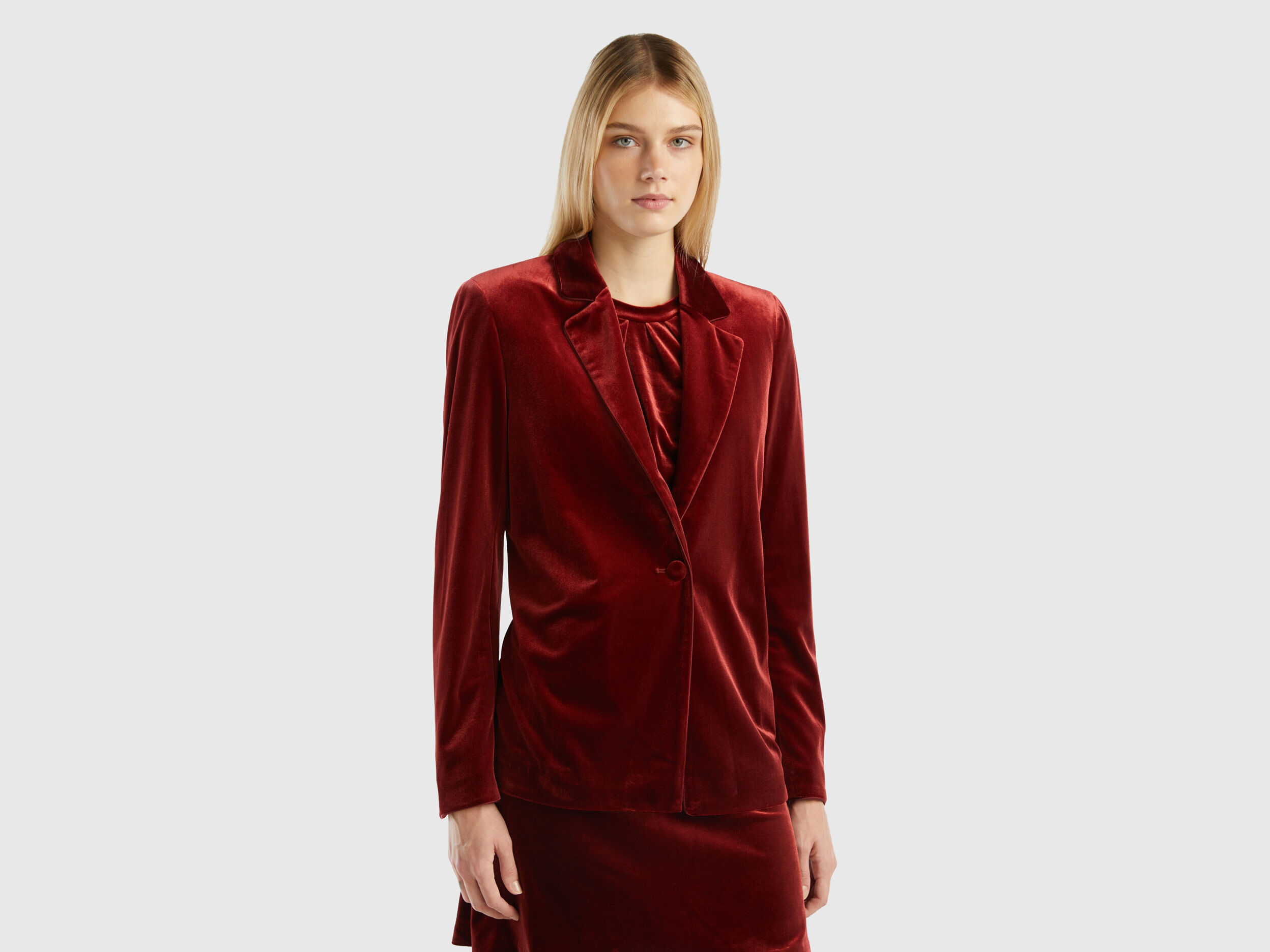 Blazer femme velours best sale lisse