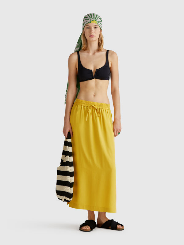 Jupe midi fluide Femme