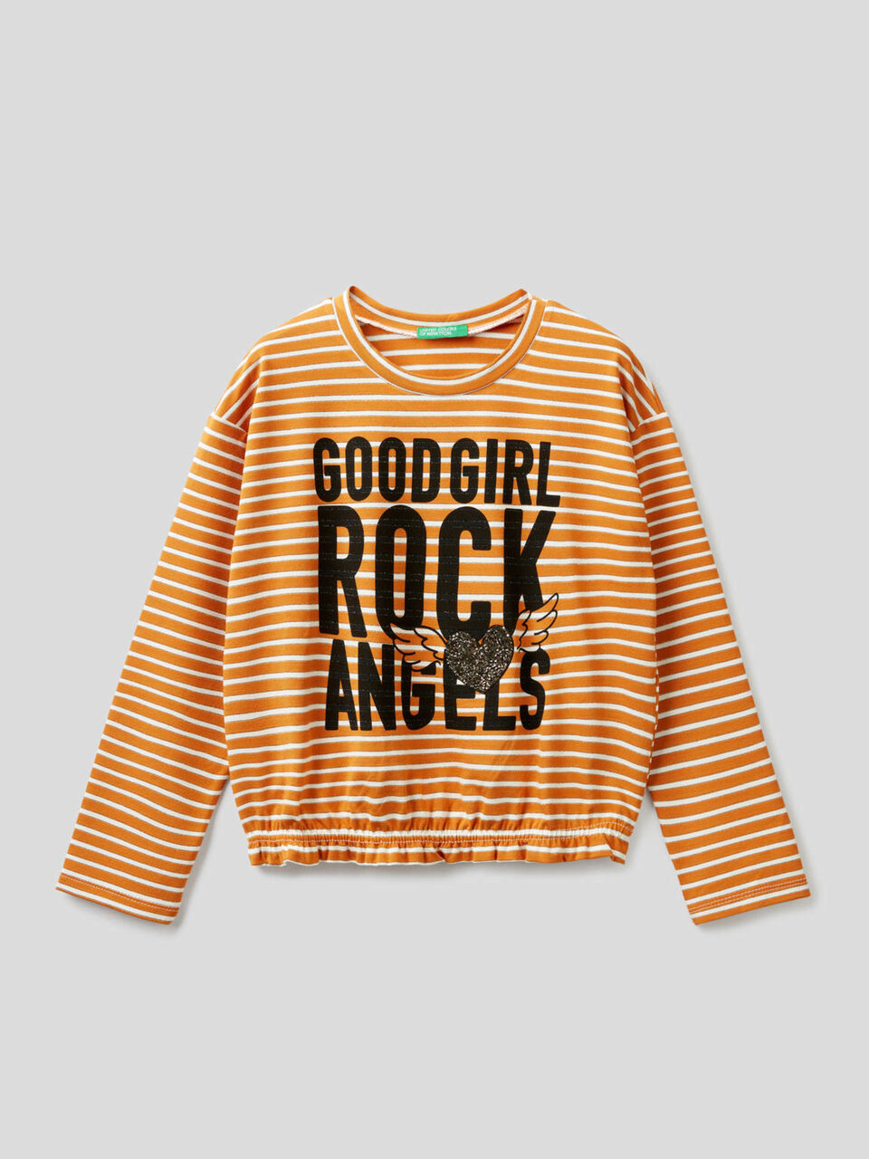 T-shirt cropped à rayures image number 1