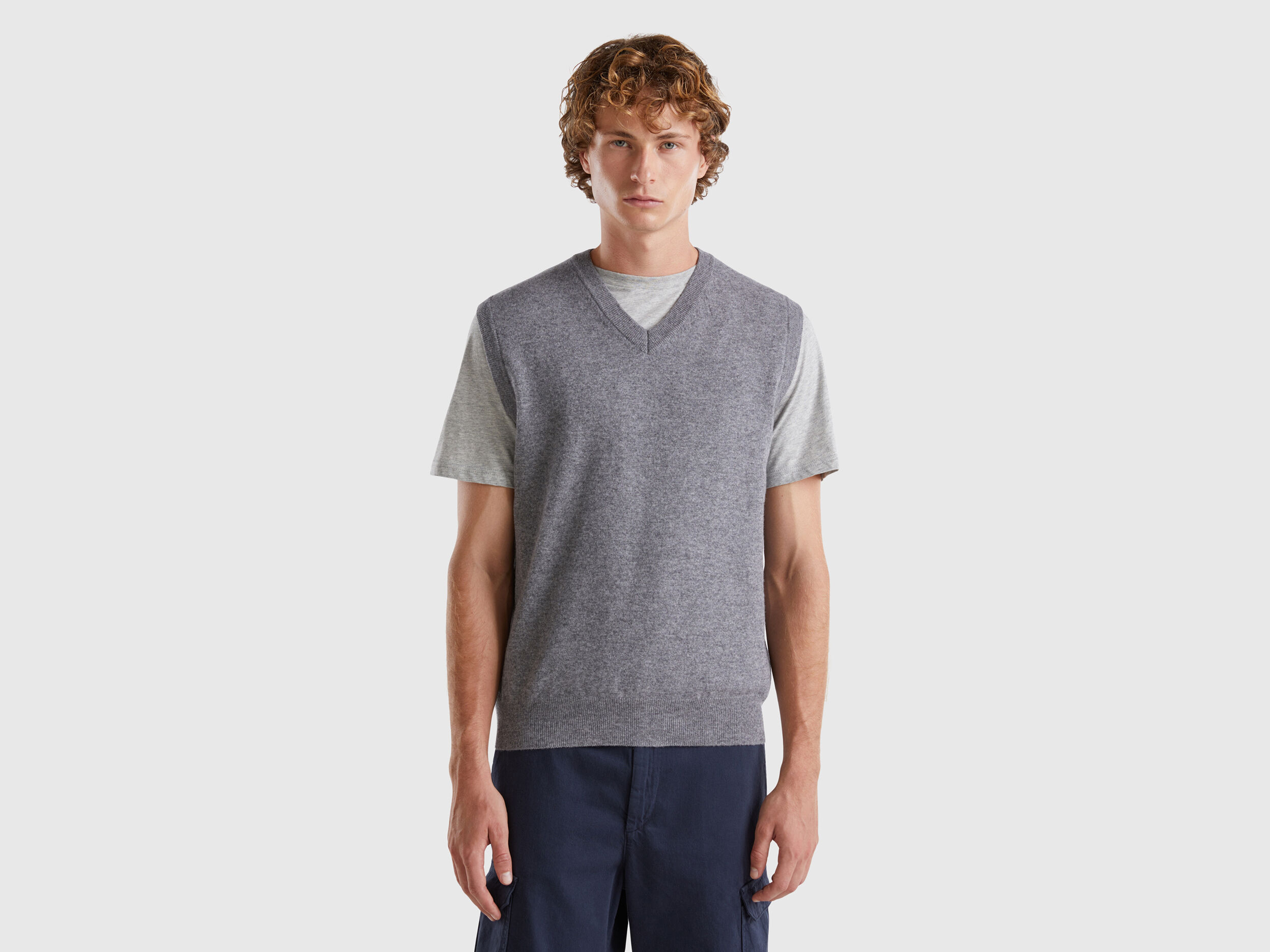 Pull en maille Homme Nouvelle Collection 2024 Benetton