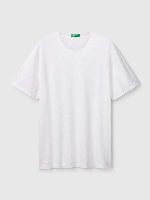 T-shirt en coton flammé Homme