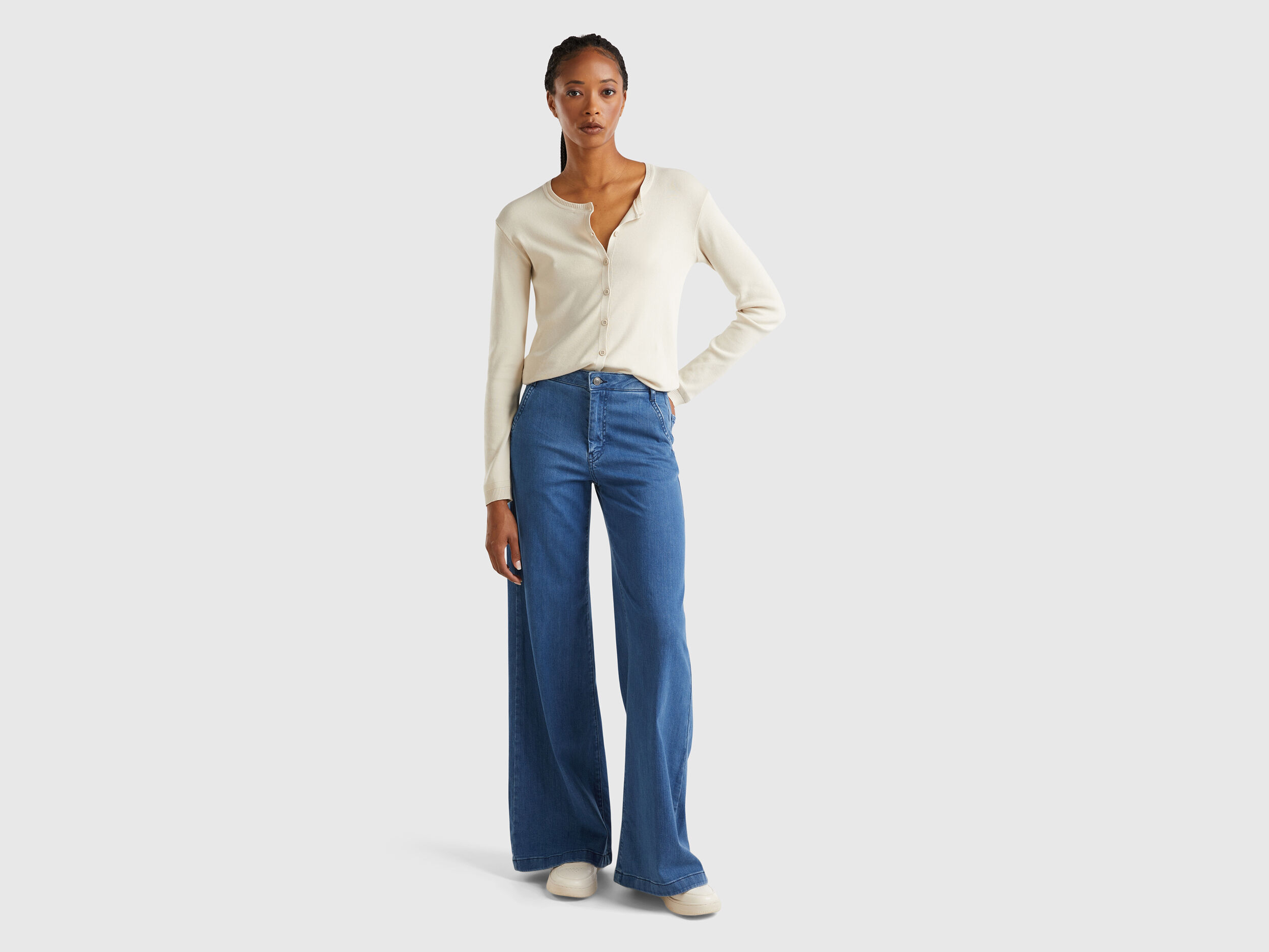 Jeans evasé femme clearance