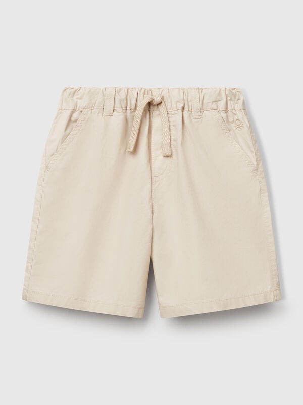 Short 100% coton avec cordon de serrage Garçon