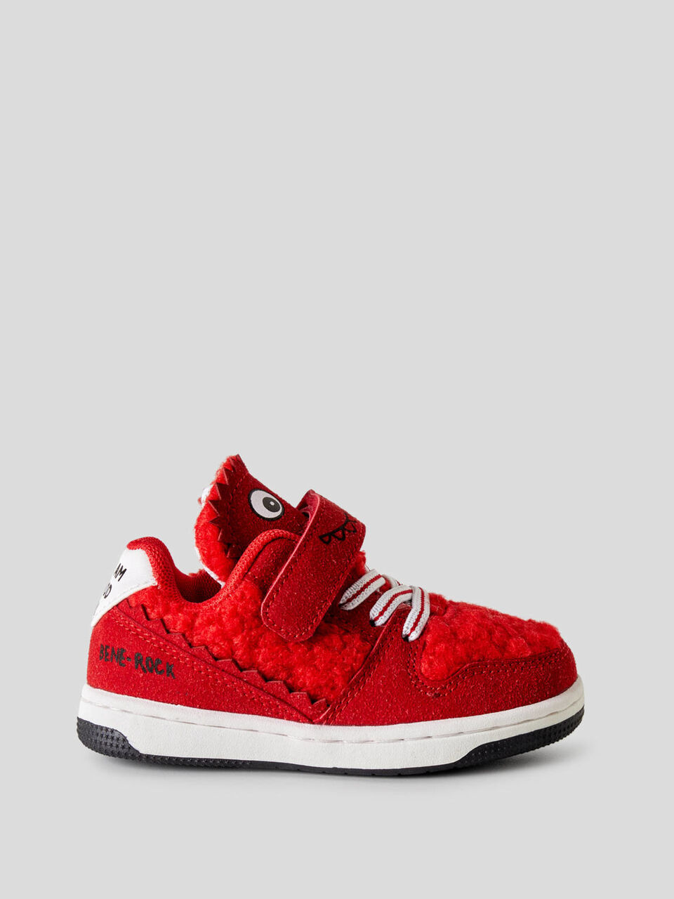 Sneakers avec empiècement en polaire effet peluche image number 1