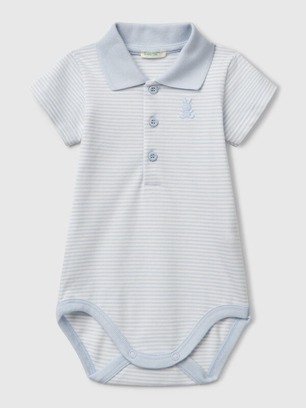 Body polo en coton stretch Naissancede