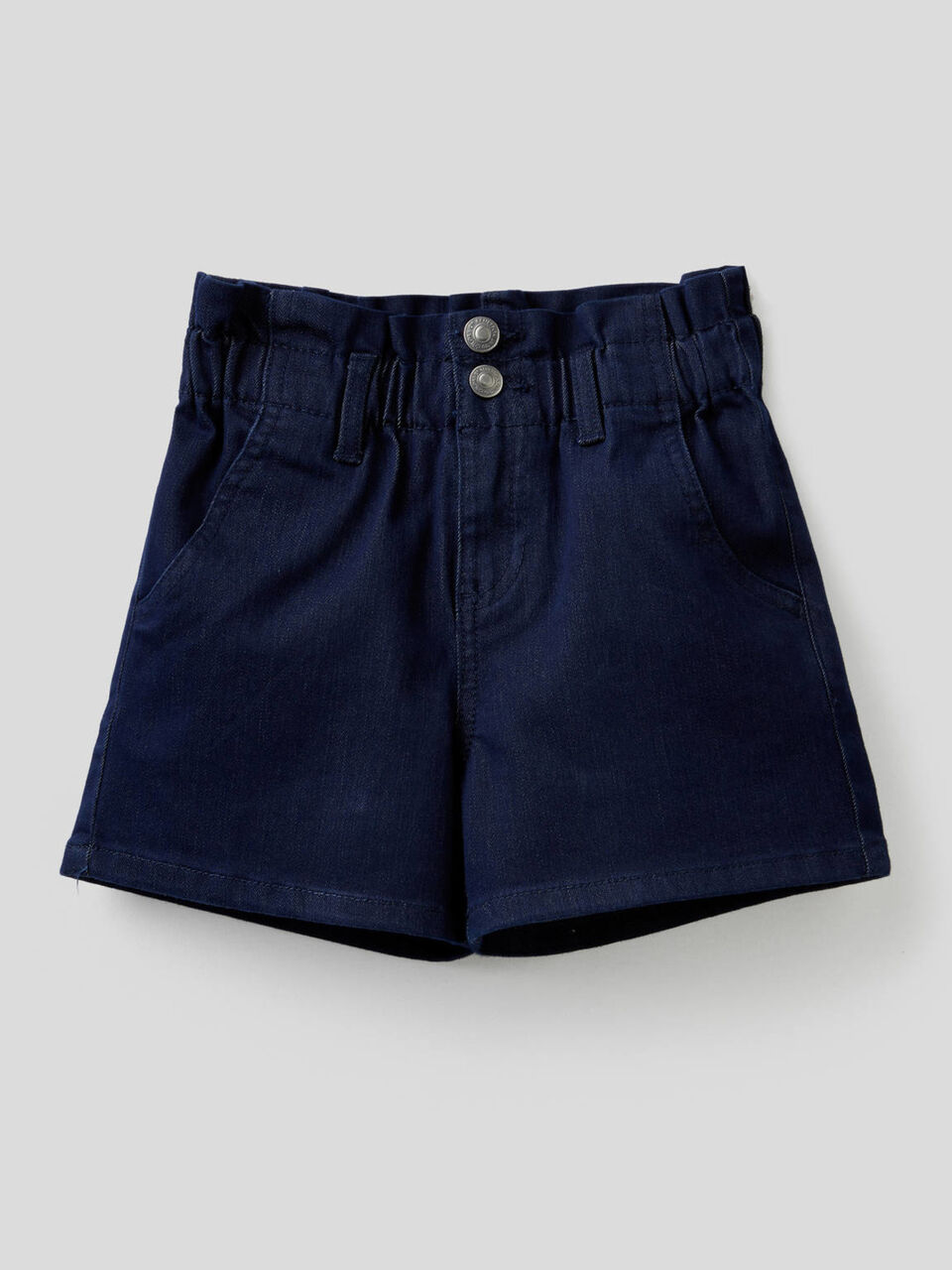 Short paperbag en denim coloré stretch image number 1